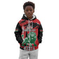 Personalized Jamhuri Day 1963 Kid Hoodie Angry Lion With African Shield
