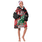 Personalized Jamhuri Day 1963 Kid Wearable Blanket Hoodie Angry Lion With African Shield