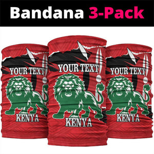Jamhuri Day 1963 Neck Gaiter Angry Lion African Shield LT18