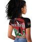 Personalized Jamhuri Day 1963 Raglan Cropped T shirt Angry Lion With African Shield