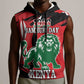 Personalized Jamhuri Day 1963 Sleeveless Hoodie Angry Lion With African Shield - African Pride