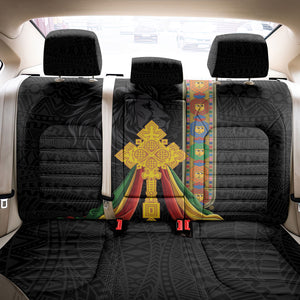 Ethiopia Lion Cross Back Car Seat Cover Habesha Heritage Style