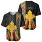 Ethiopia Lion Cross Baseball Jersey Habesha Heritage Style