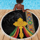 Ethiopia Lion Cross Beach Blanket Habesha Heritage Style