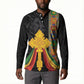 Ethiopia Lion Cross Button Sweatshirt Habesha Heritage Style
