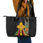 Ethiopia Lion Cross Leather Tote Bag Habesha Heritage Style