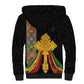 Ethiopia Lion Cross Sherpa Hoodie Habesha Heritage Style