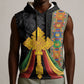 Ethiopia Lion Cross Sleeveless Hoodie Habesha Heritage Style