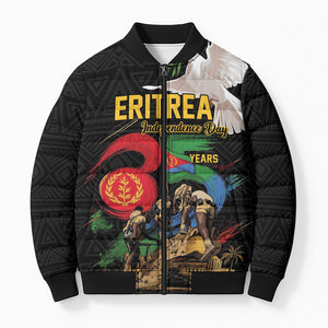 Personalized Eritrea Independence 35 Years Bomber Puffer Jacket Freedom Fighters Heritage