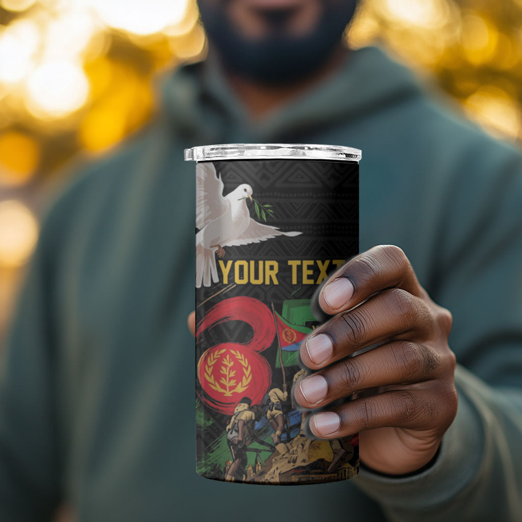 Personalized Eritrea Independence 35 Years 4 in 1 Can Cooler Tumbler Freedom Fighters Heritage
