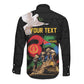 Personalized Eritrea Independence 35 Years Long Sleeve Button Shirt Freedom Fighters Heritage