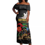 Personalized Eritrea Independence 35 Years Off Shoulder Maxi Dress Freedom Fighters Heritage