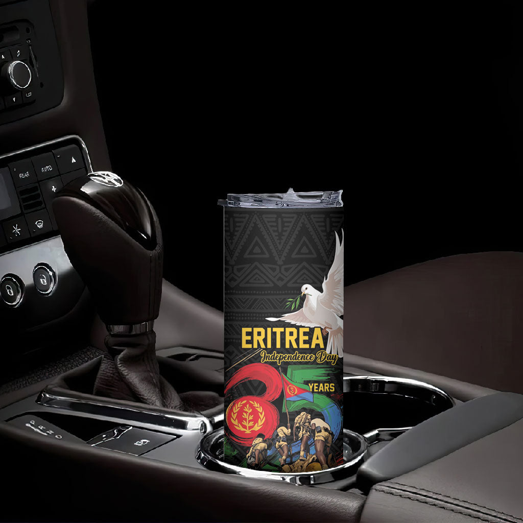 Personalized Eritrea Independence 35 Years Skinny Tumbler Freedom Fighters Heritage