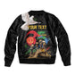 Personalized Eritrea Independence 35 Years Sleeve Zip Bomber Jacket Freedom Fighters Heritage
