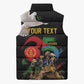 Personalized Eritrea Independence 35 Years Sleeveless Puffer Jacket Freedom Fighters Heritage