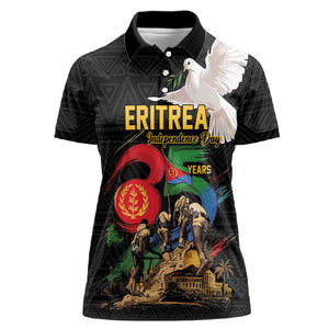 Personalized Eritrea Independence 35 Years Women Polo Shirt Freedom Fighters Heritage