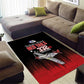 Tuskegee Red Tails Airmen WWII Tribute Area Rug 332nd Fighter Group - Black - African Pride