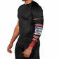 Tuskegee Red Tails Airmen WWII Tribute Arm Sleeves 332nd Fighter Group - Black