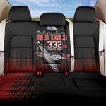 Tuskegee Red Tails Airmen WWII Tribute Back Car Seat Cover 332nd Fighter Group - Black - African Pride