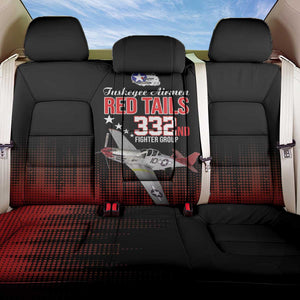 Tuskegee Red Tails Airmen WWII Tribute Back Car Seat Cover 332nd Fighter Group - Black - African Pride