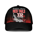 Tuskegee Red Tails Airmen WWII Tribute Baseball Net Cap 332nd Fighter Group - Black - African Pride