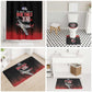 Tuskegee Red Tails Airmen WWII Tribute Bathroom Set 332nd Fighter Group - Black