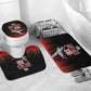 Tuskegee Red Tails Airmen WWII Tribute Bathroom Set 332nd Fighter Group - Black