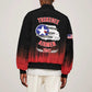 Tuskegee Red Tails Airmen WWII Tribute Bomber Jacket 332nd Fighter Group - Black