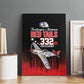 Tuskegee Red Tails Airmen WWII Tribute Canvas Wall Art 332nd Fighter Group - Black - African Pride