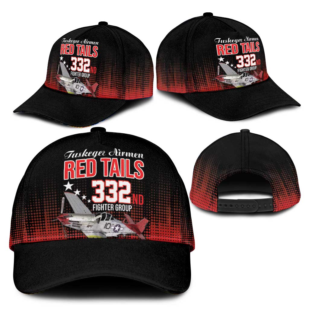 Tuskegee Red Tails Airmen WWII Tribute Classic Cap 332nd Fighter Group - Black - African Pride