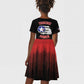 Tuskegee Red Tails Airmen WWII Tribute Kid Short Sleeve Dress 332nd Fighter Group - Black - African Pride