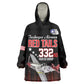 Tuskegee Red Tails Airmen WWII Tribute Kid Wearable Blanket Hoodie 332nd Fighter Group - Black - African Pride