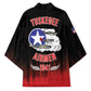 Tuskegee Red Tails Airmen WWII Tribute Kimono 332nd Fighter Group - Black
