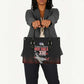 Tuskegee Red Tails Airmen WWII Tribute Leather Bag 332nd Fighter Group - Black