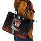 Tuskegee Red Tails Airmen WWII Tribute Leather Tote Bag 332nd Fighter Group - Black - African Pride