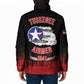 Tuskegee Red Tails Airmen WWII Tribute Padded Jacket 332nd Fighter Group - Black