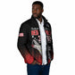 Tuskegee Red Tails Airmen WWII Tribute Padded Jacket 332nd Fighter Group - Black