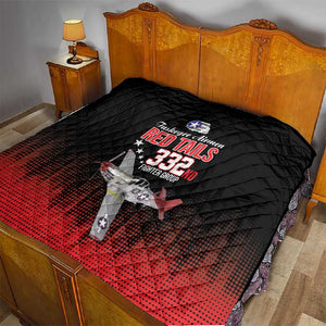 Tuskegee Red Tails Airmen WWII Tribute Quilt 332nd Fighter Group - Black - African Pride