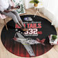 Tuskegee Red Tails Airmen WWII Tribute Round Carpet 332nd Fighter Group - Black - African Pride