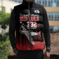 Tuskegee Red Tails Airmen WWII Tribute Sleeveless Puffer Jacket 332nd Fighter Group - Black