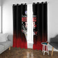 Tuskegee Red Tails Airmen WWII Tribute Window Curtain 332nd Fighter Group - Black - African Pride