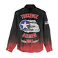 Tuskegee Red Tails Airmen WWII Tribute Women Casual Shirt 332nd Fighter Group - Black - African Pride