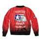 Tuskegee Red Tails Airmen WWII Tribute Bomber Jacket 332nd Fighter Group - Red - African Pride