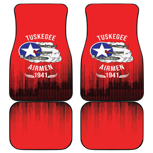 Tuskegee Red Tails Airmen WWII Tribute Car Mats 332nd Fighter Group - Red - African Pride