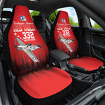 Tuskegee Red Tails Airmen WWII Tribute Car Seat Cover 332nd Fighter Group - Red - African Pride