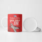 Tuskegee Red Tails Airmen WWII Tribute Ceramic Mug 332nd Fighter Group - Red
