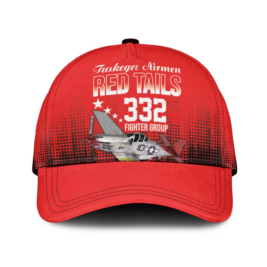 Tuskegee Red Tails Airmen WWII Tribute Classic Cap 332nd Fighter Group - Red - African Pride