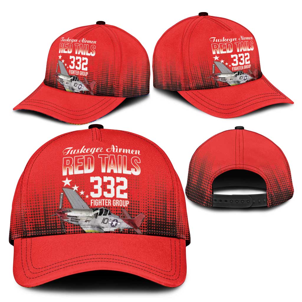 Tuskegee Red Tails Airmen WWII Tribute Classic Cap 332nd Fighter Group - Red - African Pride