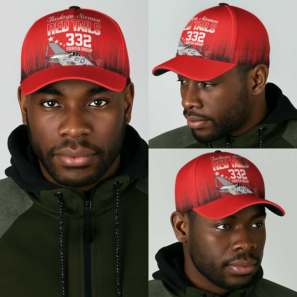 Tuskegee Red Tails Airmen WWII Tribute Classic Cap 332nd Fighter Group - Red - African Pride