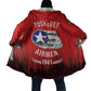 Tuskegee Red Tails Airmen WWII Tribute Cloak 332nd Fighter Group - Red